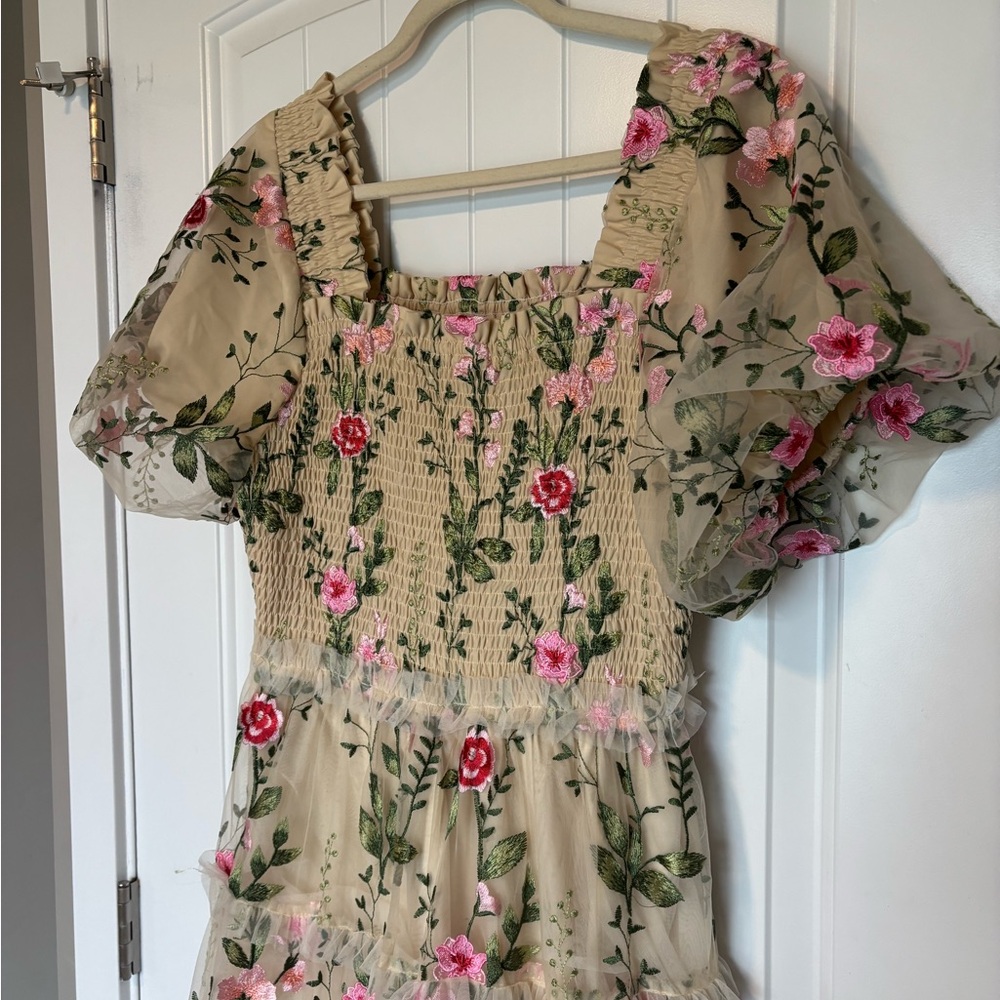 Jessakae Rose Dress Maxi- white